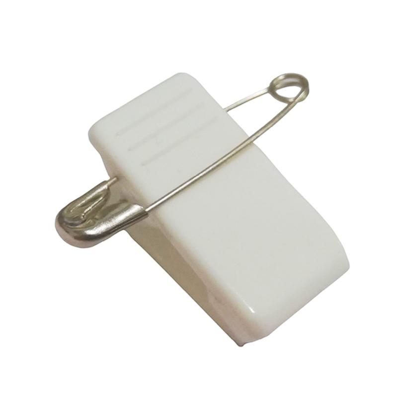 Self Adhesive Name Badge Clip with Pin - 10 Pack