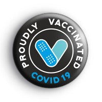 Covid-19 Vaccination Button Badge 75mm